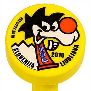 PEZ - Slovenian PEZ 2010 - Puck - Black Hair - Yellow