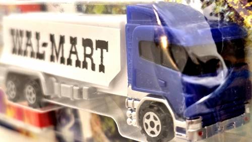 PEZ - Advertising Walmart 1964 - Transporter - Blue cab, white trailer