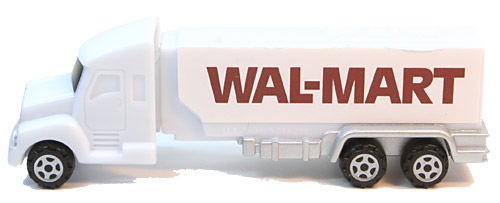 PEZ - Advertising Walmart 1981 - Truck with V-Grill - White cab, white trailer