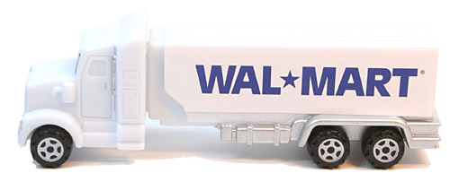 PEZ - Advertising Walmart 1992 - Truck - White cab, white trailer