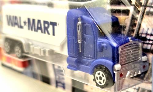 PEZ - Advertising Walmart 1992 - Truck - Blue cab, white trailer