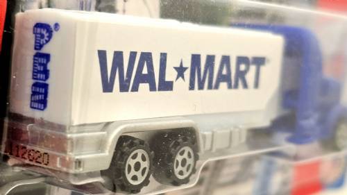 PEZ - Advertising Walmart 1992 - Truck - Blue cab, white trailer