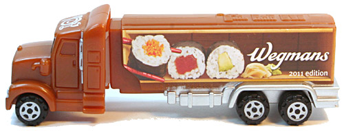 PEZ - Advertising Wegmans - Truck - Brown cab, sushi