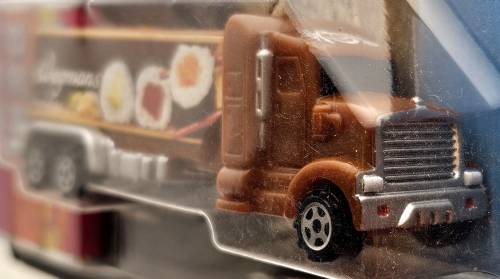 PEZ - Advertising Wegmans - Truck - Brown cab, sushi