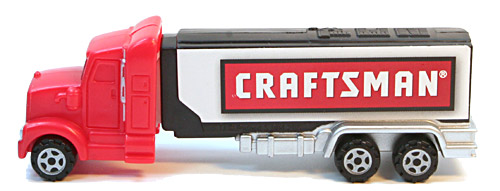 PEZ - Advertising Craftsman - Truck - Orange cab, white trailer