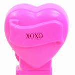 PEZ - XOXO  Nonitalic Black on Hot Pink on White hearts on hot pink