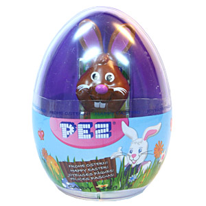 PEZ - Mini Gift Egg - Bunny - Brown Head, white whiskers, bucktooth - E