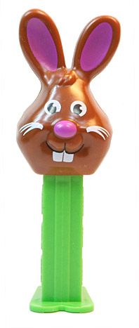 PEZ - Mini Gift Egg - Bunny - Brown Head, white whiskers, bucktooth - E