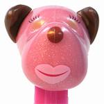 PEZ - Barkina  Pink Glitter Head, Black Ears on Bunny with Eggs