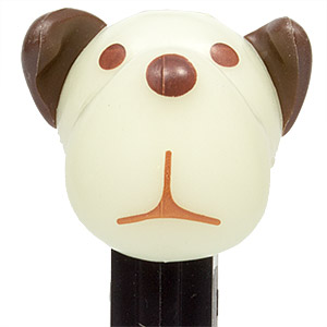 PEZ - AWL / SOS - Halloween 2011 - Barky Brown - White GITD Head