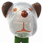 PEZ - Barky Brown  Crystal Glitter Head on Merry Christmas