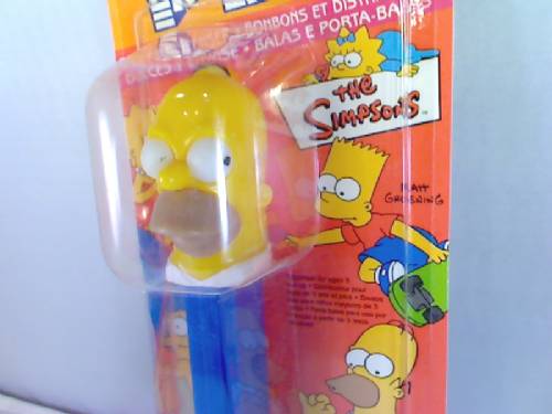 PEZ - Simpsons - Homer Simpson - Black thin hair - A