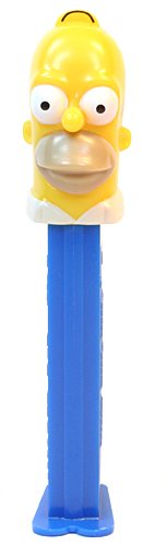 PEZ - Simpsons - Homer Simpson - Black thin hair - A