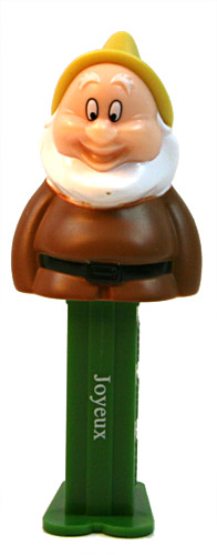 PEZ - Snow White and the Seven Dwarfs - French - Joyeux