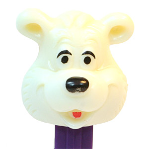 PEZ - PEZ Miscellaneous - Icee Bear - Ivory Head, Ivory Face, No Mark, Smooth Eyes
