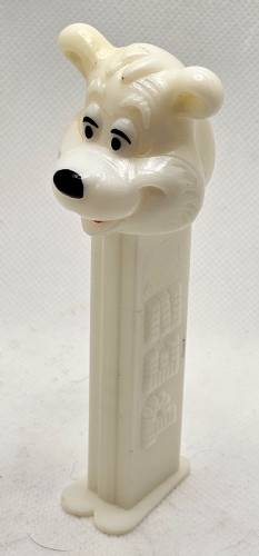 PEZ - PEZ Miscellaneous - Icee Bear - Ivory Head, White Face, No Mark, Smooth Eyes