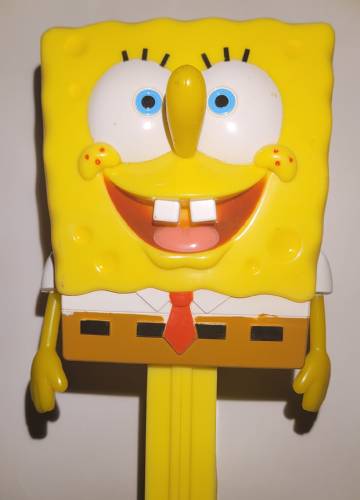 PEZ - Miscellaneous - SpongeBob SquarePants - With Hands, Yellow Stem