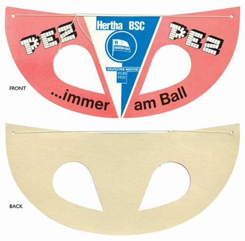 PEZ - Paper Masks - German Soccer - Herta BSC
