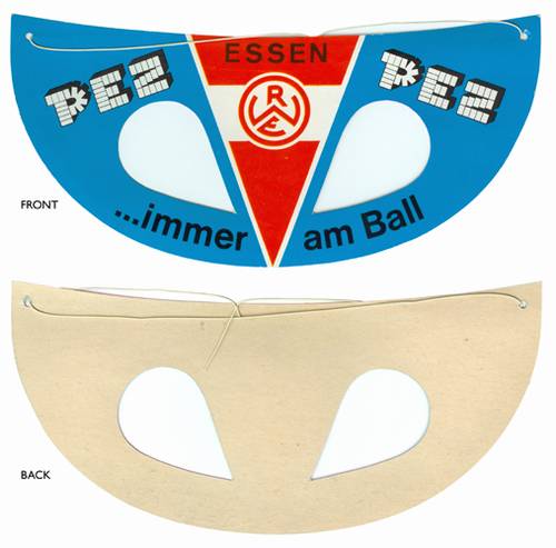 PEZ - Paper Masks - German Soccer - Rot Weiss Essen