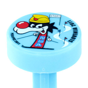 PEZ - Slovenian PEZ 2011 - Puck - Yellow Cap - Light Blue