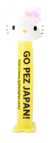 PEZ - Go Pez Japan - 2011 - Hello Kitty - White Head Pink Crystal Bow