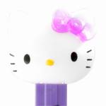 PEZ - Hello Kitty  White Head Purple Crystal Bow on GO PEZ JAPAN!