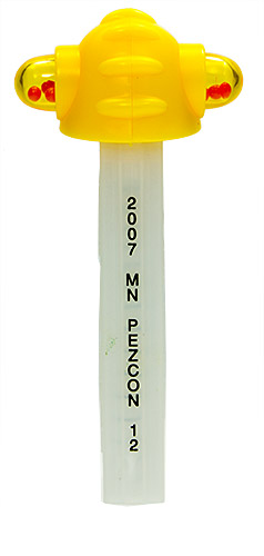 PEZ - Minnesota PEZ 2007 - Rocket Pen / Candy Pen - Yellow