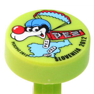 PEZ - Slovenian PEZ 2012 - Puck - Blue Helmet - Light Green