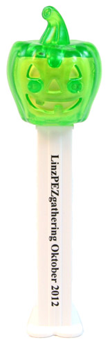 PEZ - Linz Gathering - 2012 - Pumpkin - Crystal Green Head - E