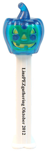 PEZ - Linz Gathering - 2012 - Pumpkin - Crystal Blue Head - E