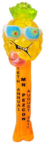 PEZ - Minnesota PEZ 2011 - Sour Pineapple - Yellow Crystal Head