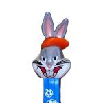 PEZ - Bugs Bunny "Footballer Bugs"  Eyes Half Open on Blue with Balls