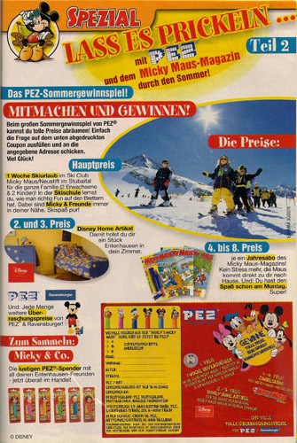 PEZ - Books - Comics - Micky Maus Magazin 33/2002