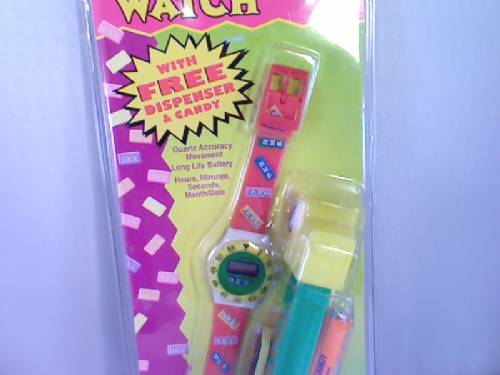 PEZ - Watches and Clocks - Regular Remake with watch - Clear/Grey wrist band with regular