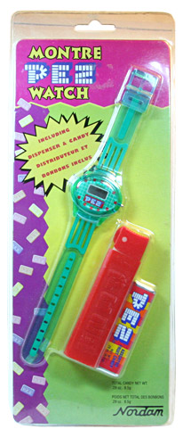 PEZ - Watches and Clocks - Regular Remake with watch - Clear/Grey wrist band with regular