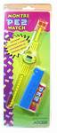 PEZ - Regular Remake with watch  Clear/Yellow wrist band with regular