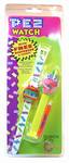PEZ - Wrist band watch with dispenser  White/Red with Fly-Saur