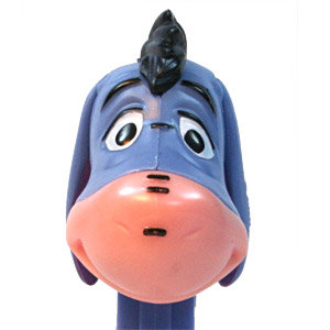 PEZ - Winnie the Pooh - Eeyore - Without Seam, unpainted neck - A