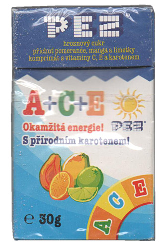 PEZ - Dextrose Packs - ACE - blue