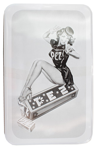 PEZ - Tin Boxes - PEZ Lady - black/white