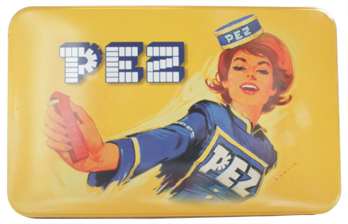 PEZ - Tin Boxes - PEZ Lady - color