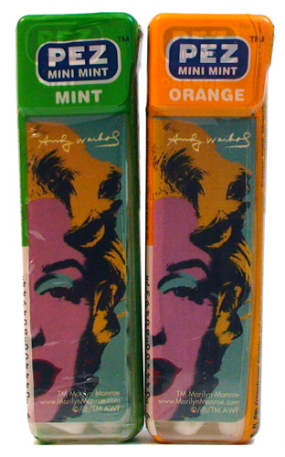 PEZ - Mini Mints - Andy Warhol - Marilyn Monroe