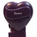 PEZ - Sweet  Nonitalic White on Dark Purple on Plain Dark Purple