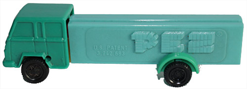 PEZ - Trucks - Series A - Cab #1 - Dark Green Cab - A