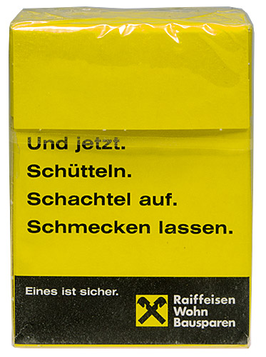 PEZ - Advertising Packs - Raiffeisen Schmecken lassen