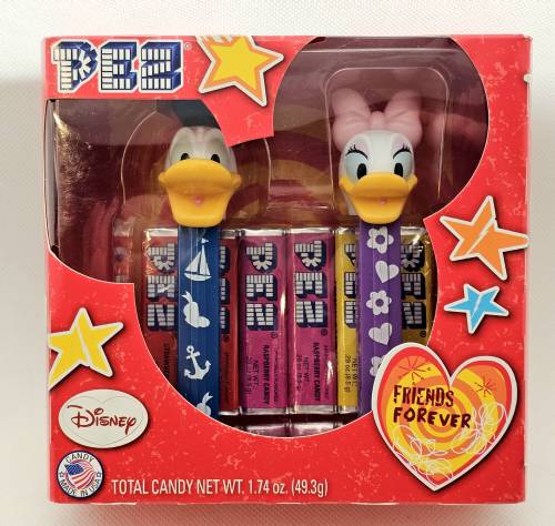 PEZ - Valentines Gift Set - Donald & Daisy Friends Forever Gift Set