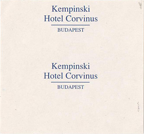 PEZ - Commercial - Kempinski Hotel Corvinus Budapest