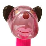 PEZ - Barkina Crystal Pink Head on Hearts with Cherub