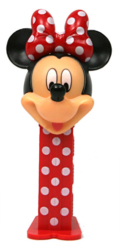 PEZ - Disney Classic - 2013 Mini Egg - Minnie Mouse - red bow white dots - D