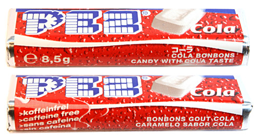 PEZ - Recent Types - Cola - Cola - 5 languages no batch number